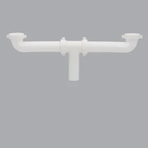1 1/2″ Kitchen Bathroom Sink Dual Plastic Strainer Brass Drain Extension Pipe Polished Thermal Condensate Traps PP