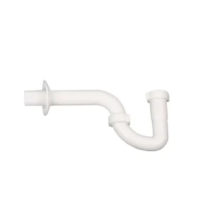 1 1/4 Inch Plastic Sink Hot Condensate Drain Extension Pipe White PVC P Trap Drain Pipe