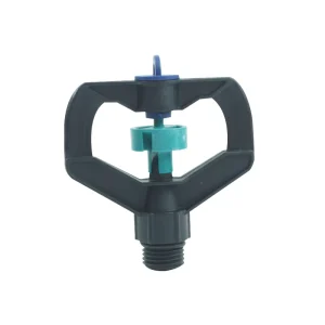 1/2 Inch External Thread Spray Nozzle Plastic Garden Square Two-Hole Rotating Medium Sprinkle for Farm Water Irrigation Systems