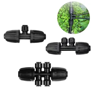 1/2″ to 1/4″ Drip Irrigation Quick Plug Connectors 3-way 4-way 6-way Garden Agriculture Micro-Irrigation Water Hose Lock Joint