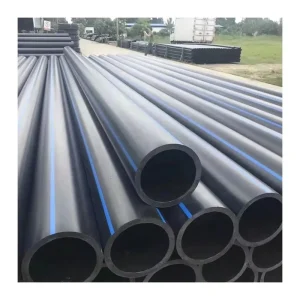 1 Inch 2 Inch 75mm 110mm Pe100 Black 8 Inch Black Plastic Drain PN10 PN25 Polyethylene Agriculture Hydroponic Pipe Water Pipe