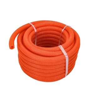 1” UV Stable Grey Flex Conduit Medium Duty PVC Corrugated Conduit