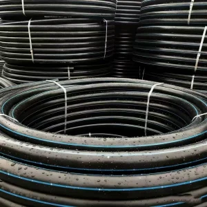 100% Virgin 2.0 In. HDPE Pipe 4″ Poly 32mm 100mm Butt Fusion for Water Supply Roll PE Pipe SDR11 50 Years 0.6 2.5MPa