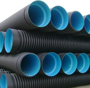 1000mm Black HDPE Twin Wall Corrugated Pipe with SN8 Ring Stiffness Lightweight ISO9001 Certified for Culvert Drainage