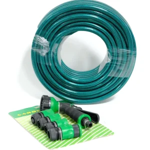 100ft 12mm 25mm Diameter 1 2″ 2″ Fittings Flexible Light Weight Durable Anti Uv PVC Irrigation Hose for Garden Watering Car