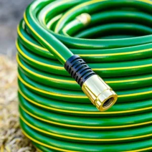 100ft Bulk Spring Gabric Flat Reel Flexible PVC Garden Water Hose