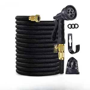 100ft Expandable Garden Hose Superior Strength Car Wash Water Hose High Pressure Water Gun Set