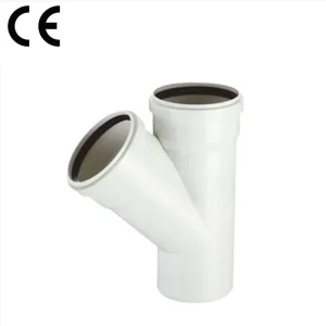 100x50mm NBR5688 PVC Y Tee Reducing Pipe Fittings Slip Glue Joint High Pressure Water Drain Splitter Connector