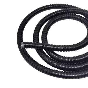 10mm 15mm 20mm 25mm 32mm PVC Coated Galvanized Steel Flexible Corrugated Electrical Conduit Hose Flame Resistant Black Grey