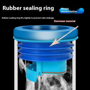 110 Pipe Anti Odor Anti Leak Toilet Flange Sealing Ring Check Valve Plastic Rubber Ring Accessories for Kitchen Bathroom