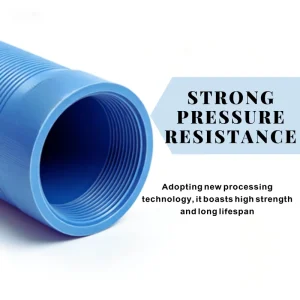 110Mm 125mm 225mm Upvc Solid Borehole Well Casing 4 6 8Inch Sdr11 Pvc-M SOKECT RUBBER RING Filter Slotted Drainage Plastic Pipe