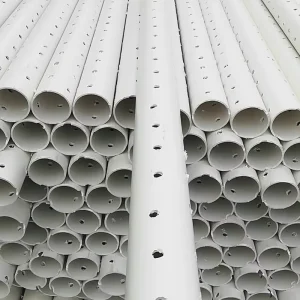110mm 100mm Agricultural Plants and Crop Breeding PVC Pipe Perforated and Holed Plastic Tubes