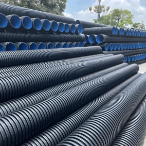 110mm 150mm 250mm 900mm DN300-4000 Polyethylene HDPE Water Pipe HDPE Double Wall Corrugated Drainage Pipe Drains Pipe