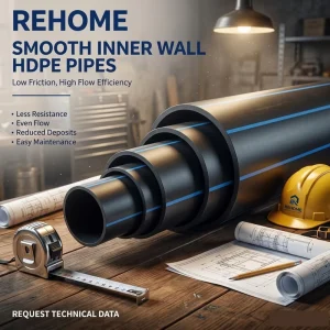 110mm 160mm PE100 HDPE Gas Collection Pipe Polyethylene Perforated Pipe For Landfill Methane Extraction