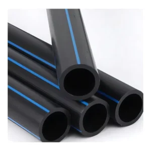 110mm 50mm PE Pipe High Pressure Industrial Water Supply SDR11 SDR17 Plastic HDPE Pipe Coil Irrigation Blue Stripes PE100 Tube