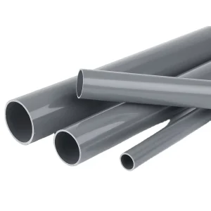 110mm UPVC Electrical Conduit Pipe Flexible Conduit Light Weight Grey