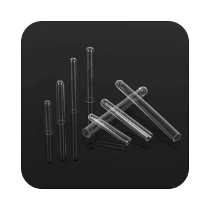 12*100mm Flat or Round Bottom Clear PP Glass Test Tube Chemistry Lab Test Tubes