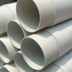 125mm PVC Plastic Tube UPVC Deep Well Casing Pipes for Water Supply Without Slotted