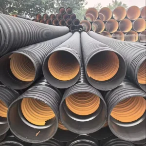 150mm 200mm HDPE Round Pipes Double-Wall Corrugated Pipe for Communication Cable Protection