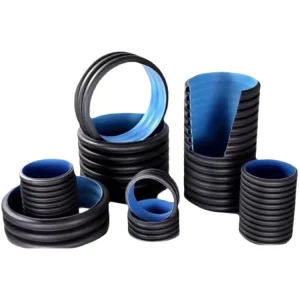 150mm 200mm SN8 HDPE Double Wall Corrugated Round PE Pipes for Agriculture Industry and Underground Drainage