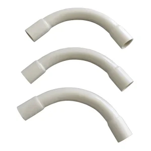 150mm 45 Degree Electrical PVC Conduit Bend with 1000mm Radius Custom Cutting Service Available