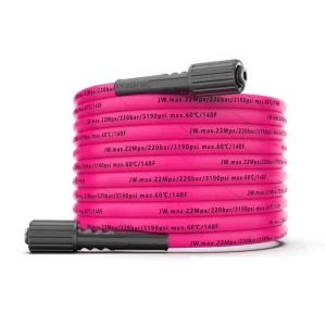 15m 50FT High Pressure Washer Hose Steel Wired Rubber Hose Car Washer High Pressure Outlet Pipe PVC High Pressure Pipe