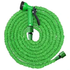 15m Magic Garden Water Hose Pipe Reel Lightweight Expanding Polyester Metal Outdoor Space For House Water Supply