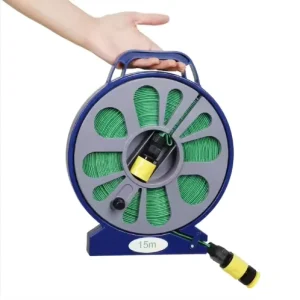 15m Retractable Car Wash Hose Garden Hose Reel with Spray Gun For Water Retractable Car Wash and Garden Use