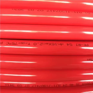 16*2.0mm Red PERT Pipe Floor Heating Factory Supply