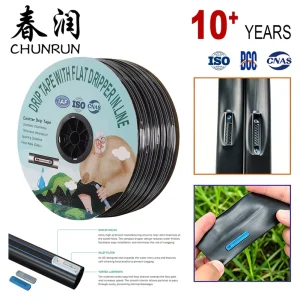 16/20mm Flat Emitter Drip Irrigation Tape Irrigation Tape Drip Line 10-30cm Spacing Drip Tape