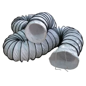 16 Inch Flexible Air Duct Hose Exhaust Spiral Pipe PVC Spiral Fire Retardant Flexible Duct Insulated Hose
