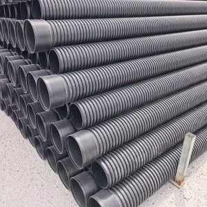 160mm 200mm 400mm Double Wall Smooth Interior Corrugated Pipe Large Diameter Corrugated Pipe for Drainage Sewage