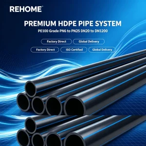 160mm 200mm PE100 HDPE Industrial Chemical Pipe Polyethylene Process Pipe for Acid Waste Drainage