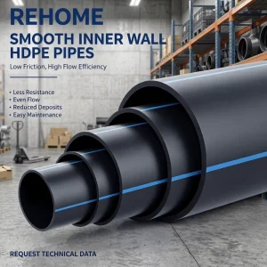 160mm 200mm PE100 HDPE Pipe Virgin Material Polyethylene Pipe Factory Price for Export