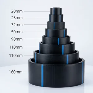 160mm 315mm PE100 HDPE Mining Pipe Anti Abrasion Polyethylene Slurry Pipe for Hard Rock Mine