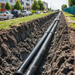 160mm Large Diameter Plastic Tubes PE100 Polyethylene Drainage Pipe PN10 for Water