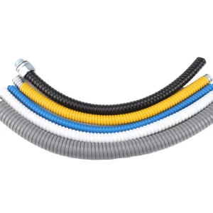 16mm 1/2″ Electrical Metal Corrugated Flame Retardant Waterproof PVC Coated Flexible Conduit