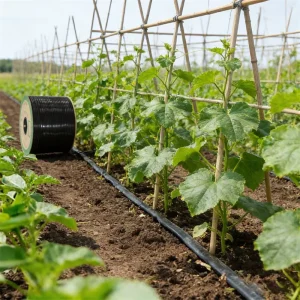 16mm Black PE Plastic Water Saving Drip Irrigation Tape Uniform Distribution Agricultural Greenhouse Orchard Irrigation