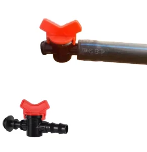 16mm Plastic Drip Tape Pipe Fittings with Offtake Valve Accessories for Agriculture Garden Irrigation Systems Sprinkler Use