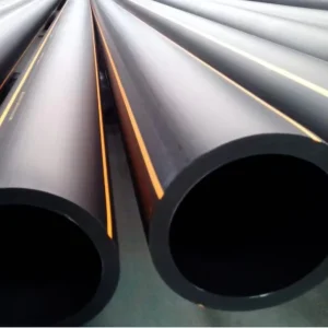 2″ 20mm to 630mm 100% Virgin PE4710 HDPE High Pressure Gas Pipe Black Yellow Stripe Polyethylene Tube BSX Brand