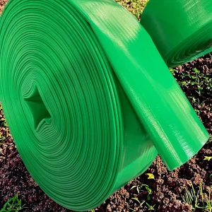2 3 4Inch PVC Lay Flat Hose 6 Bar Farm Watering Hose Pipe 50FT Custom Cutting Service for Agriculture Irrigation