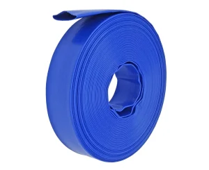 2” Blue 100 Meters Flexible Water Delivery PVC Layflat Hose Water Discharge Plastic Pipe Good Weather Resistant