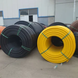 2 Inch HDPE Black Flexible Plastic Water Pipe In Roll For Irrigation As Standard High Pressure