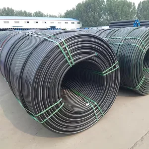 2 Inch HDPE Black Plastic Water Pipe in Roll Poly Pipe Irrigation