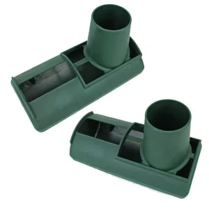 2 Pack Outdoor Plastic Downspout Rain Gutter Syphons Guard Strainer