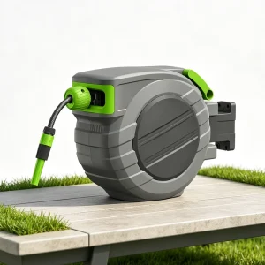20/30/40m Automatic Garden Hose Reel Wall Mounted Auto-rewind PVC Hose Reel with Slow Return Function