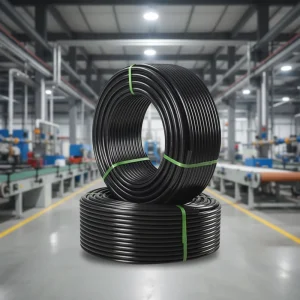 20 63mm HDPE Coil Pipe PN10 PN16 Black Plastic Water Supply Pipe Flexible PE Pipe For Irrigation