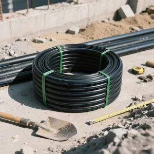20 63mm HDPE Polyethylene SDR11 Farm Irrigation Pipe Black Plastic Water Pipe Roll ISO Standard Non Toxic Anti Corrosion