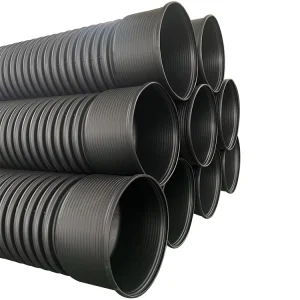 Plastic Tube Pipe HDPE Double Wall Corrugated Pipe for Rain Sewer and Drainage Underground Pipe