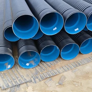 200mm to 1200mm Flexible Durable PE Double Wall Corrugated Drainage Pipe Underground HDPE Pipe CE ISO Certification 6M Length